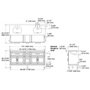 Kohler 31247-ASB-1WT Quo Vanity 72 Inches