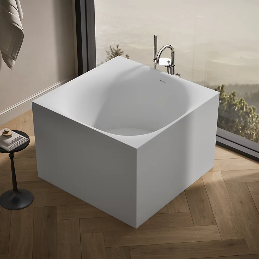 Kohler 31404-HW1 Stillness Soak Freestanding Bath