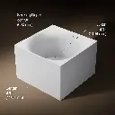 Kohler 31404-HW1 Stillness Soak Freestanding Bath