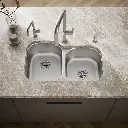 Kohler 3150-NA Undertone Dbl Lg/Med Ss Sink, Rh