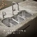 Kohler 3166-NA Undertone Triple Ss Sink, Rh