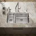 Kohler 3174-L-NA Undertone Hi/Low Ss Sink, Lh