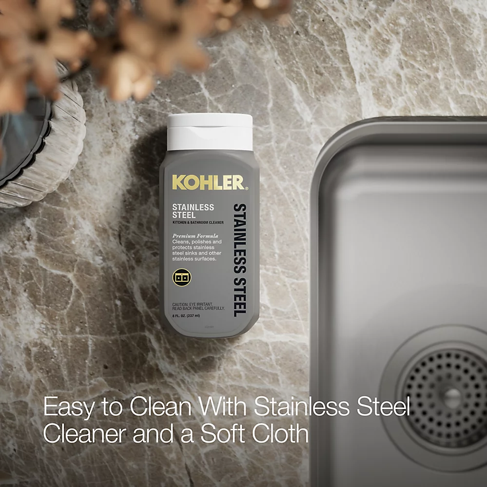 Kohler 3174-L-NA Undertone Hi/Low Ss Sink, Lh