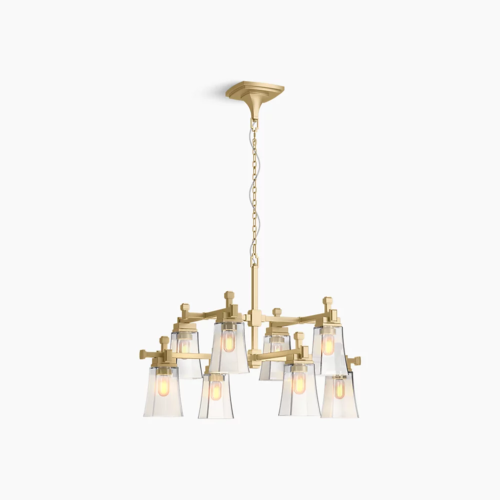 Kohler 31759-CH08-2GL Riff 8 Light Chandelier