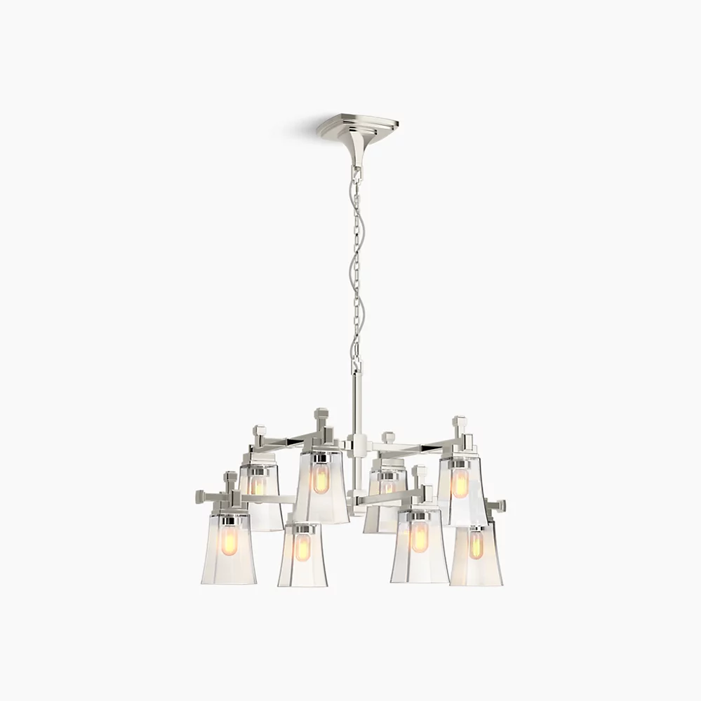 Kohler 31759-CH08-SNL Riff 8 Light Chandelier