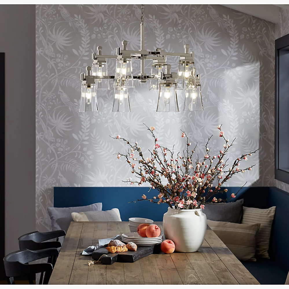 Kohler 31759-CH08-SNL Riff 8 Light Chandelier