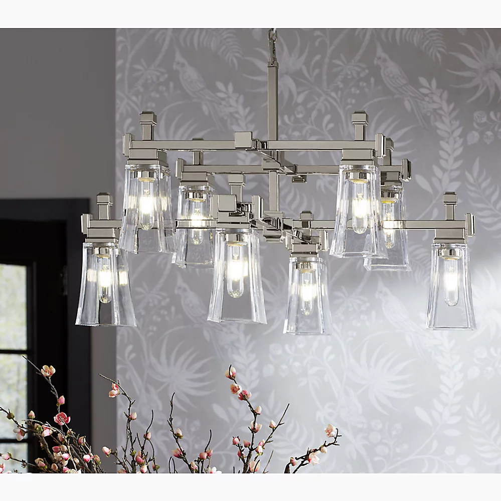 Kohler 31759-CH08-SNL Riff 8 Light Chandelier