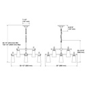 Kohler 31759-CH08-SNL Riff 8 Light Chandelier