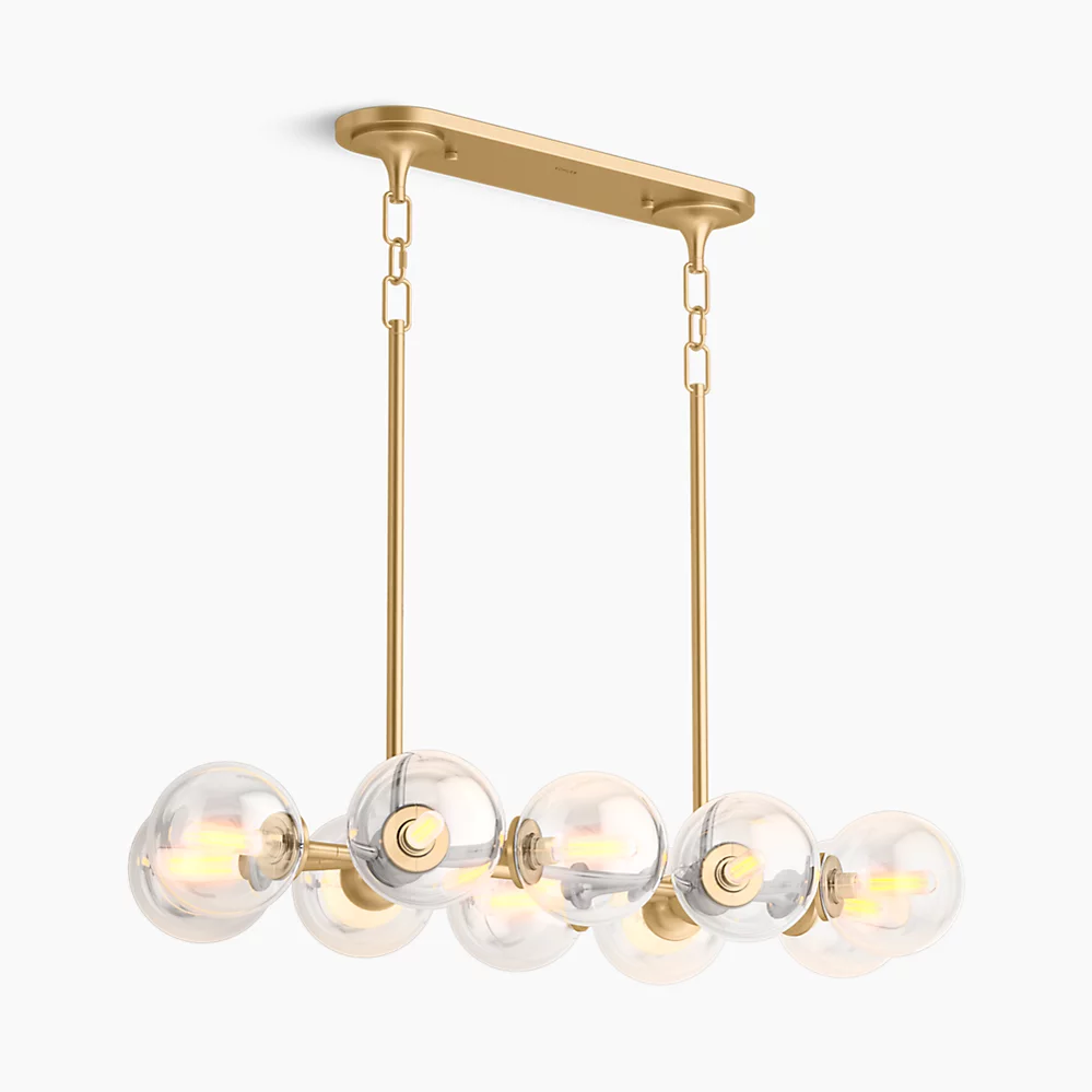 Kohler 31766-CH10-2GL Bellera 10 Light Linear Chandelier