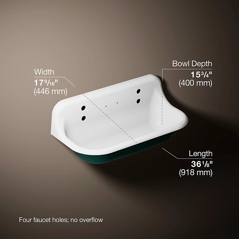 Kohler 3200-PAT-0 Brockway 3' Wash Sink