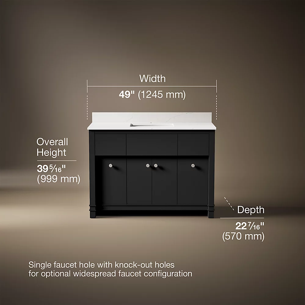 Kohler 33268-DWG 48 Alouette Vanity Set
