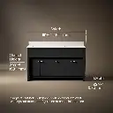 Kohler 33293-DWG 60 Alouette Vanity Set