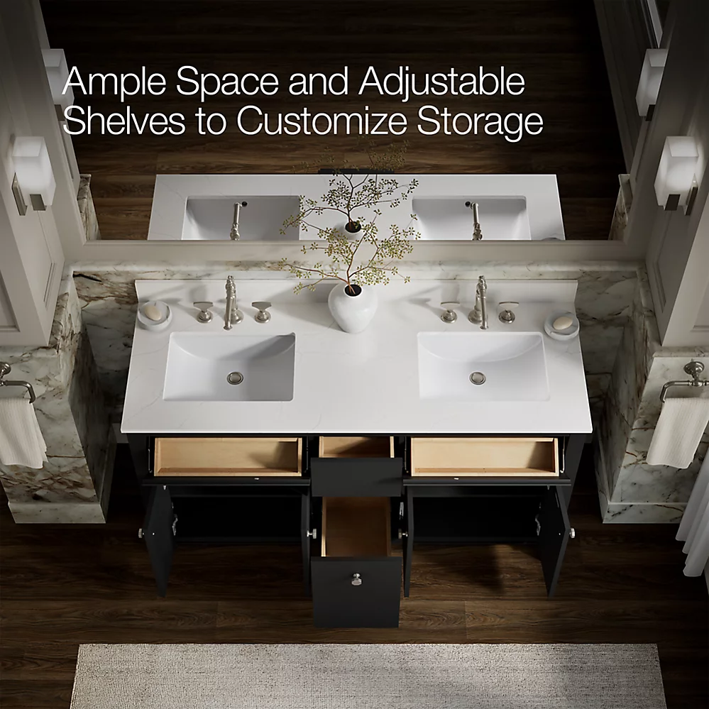 Kohler 33293-DWG 60 Alouette Vanity Set