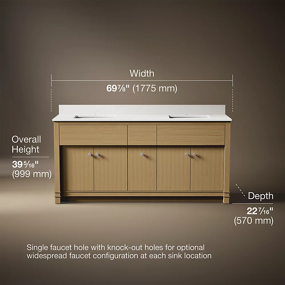 Kohler 33294-WEK 72 Alouette Vanity Set