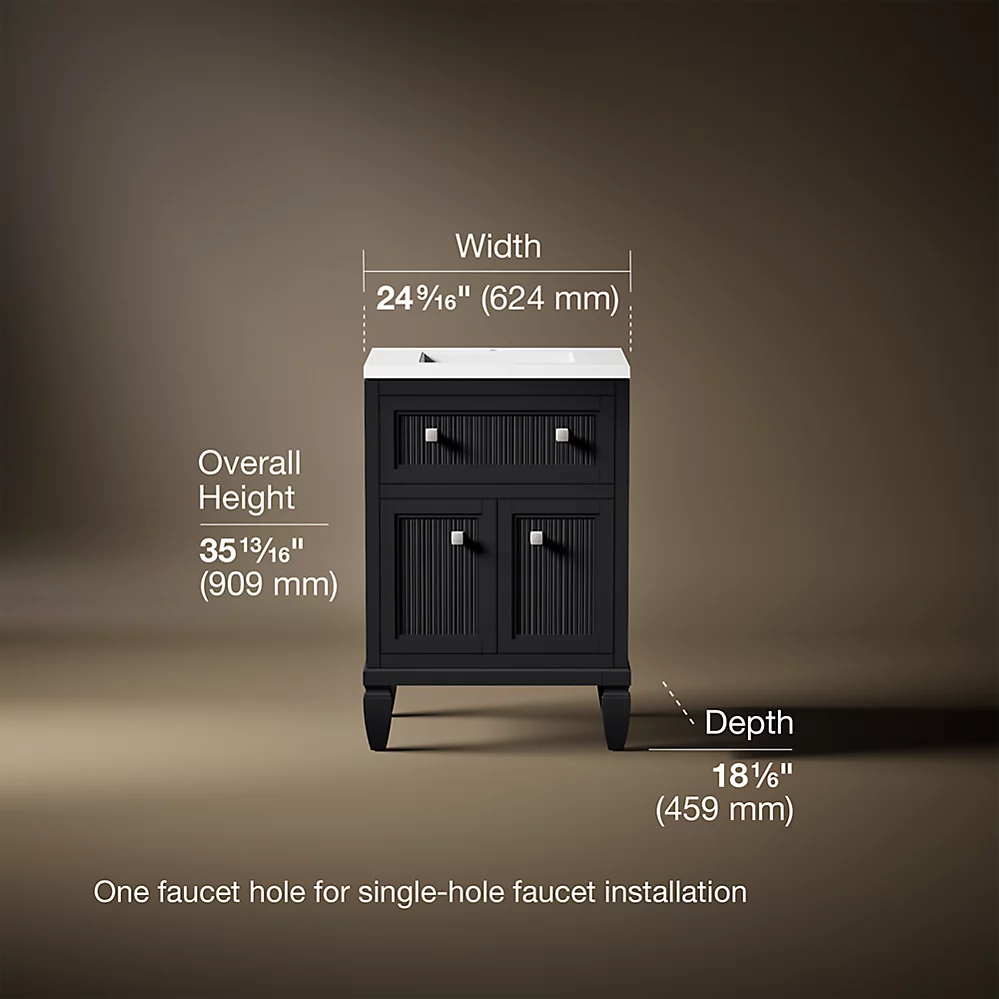 Kohler 33535-ASB-1WX Hearthaven Vanity 24 Inches