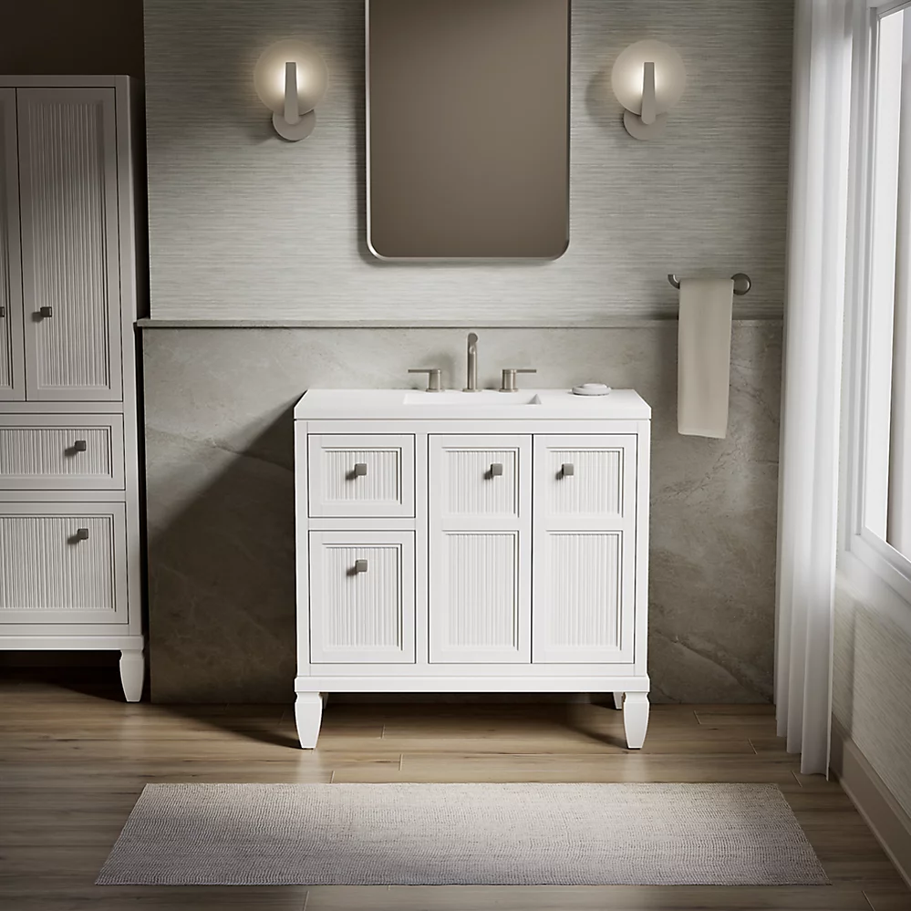Kohler 33537-ASB-0 Hearthaven Vanity 36" White