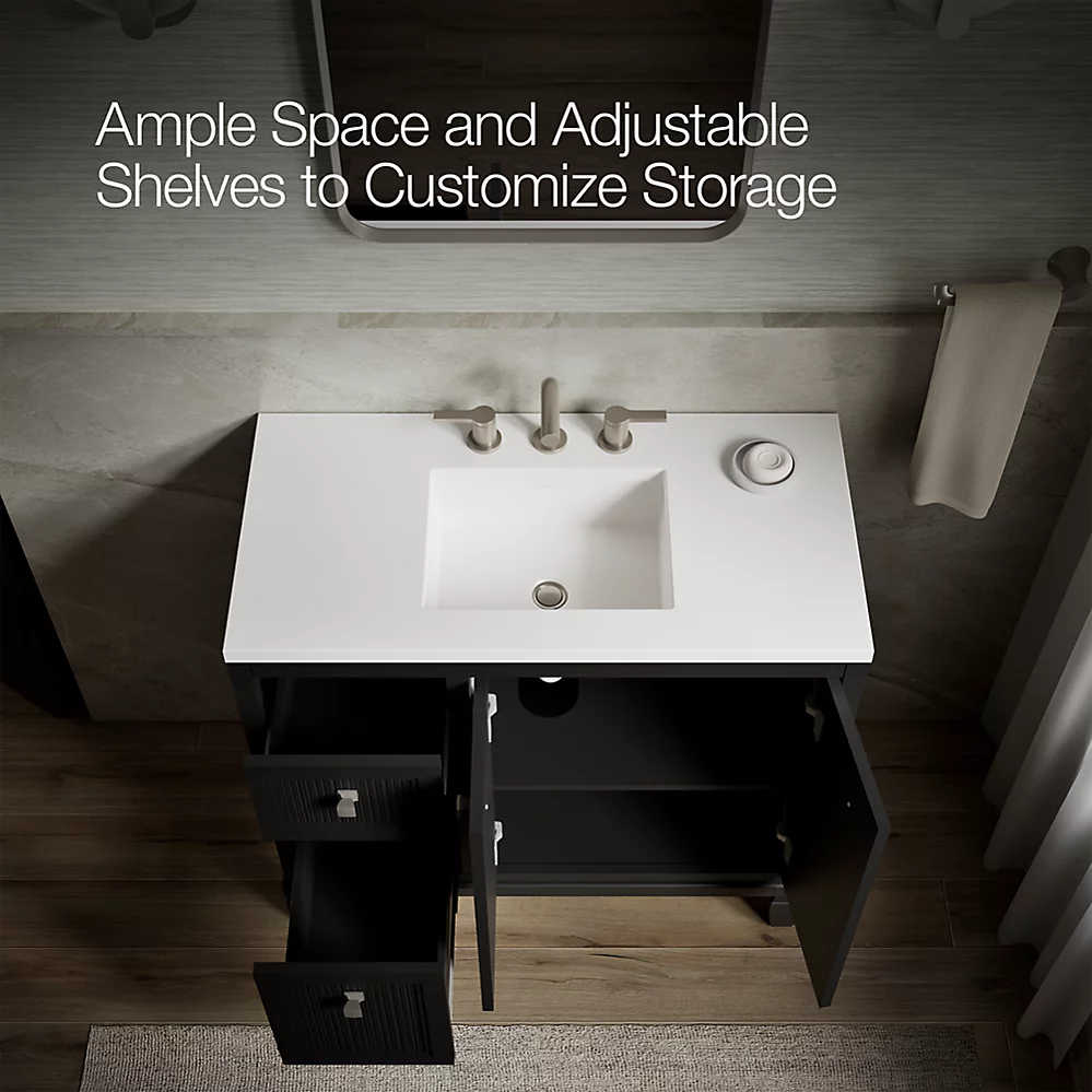 Kohler 33537-ASB-1WX Hearthaven Vanity 36 Inches