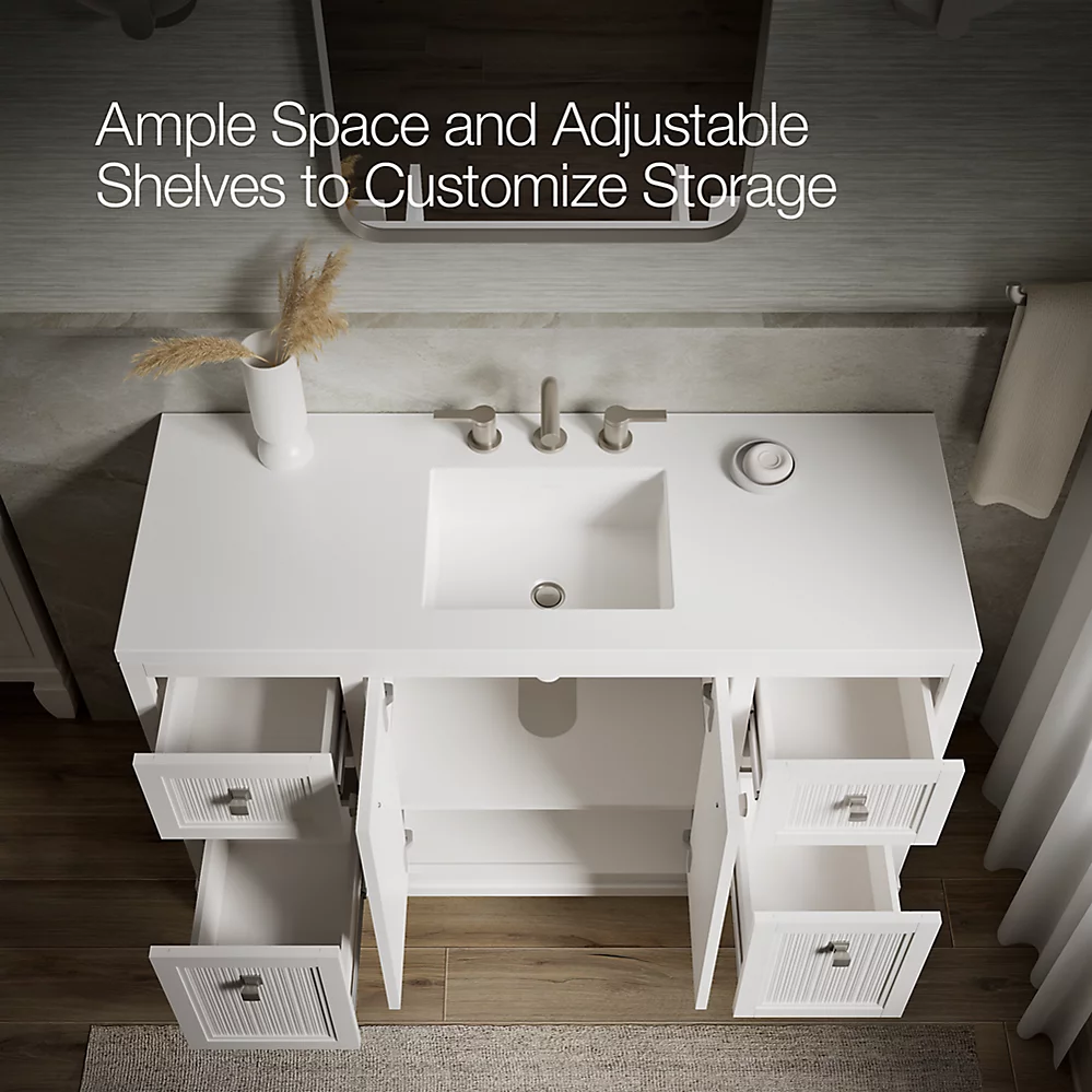 Kohler 33538-ASB-0 Hearthaven Vanity 48" White