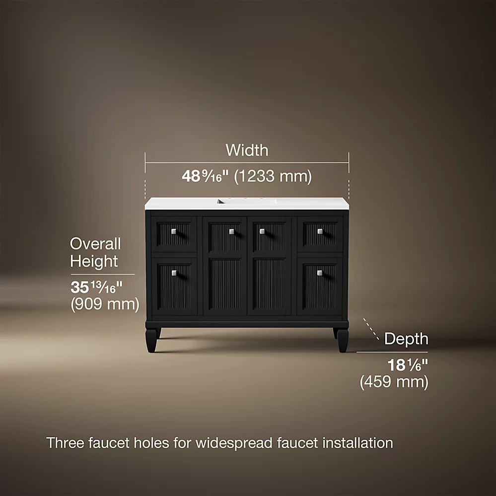 Kohler 33538-ASB-1WX Hearthaven Vanity 48