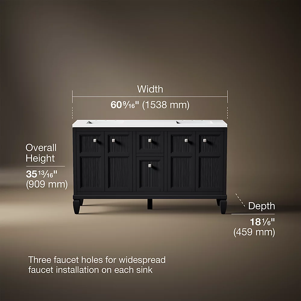 Kohler 33539-ASB-1WX Hearthaven Vanity 60