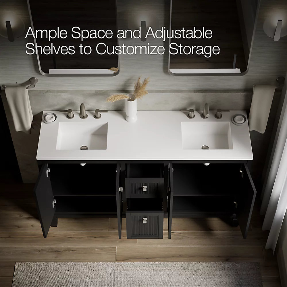 Kohler 33539-ASB-1WX Hearthaven Vanity 60