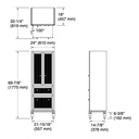 Kohler 33540-ASB-1WX Hearthaven Linen Tower 24 Inches