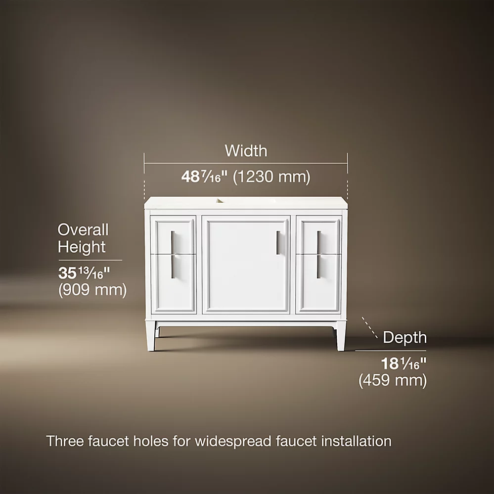 Kohler 33546-ASB-0 Southerk Vanity 48 Inches