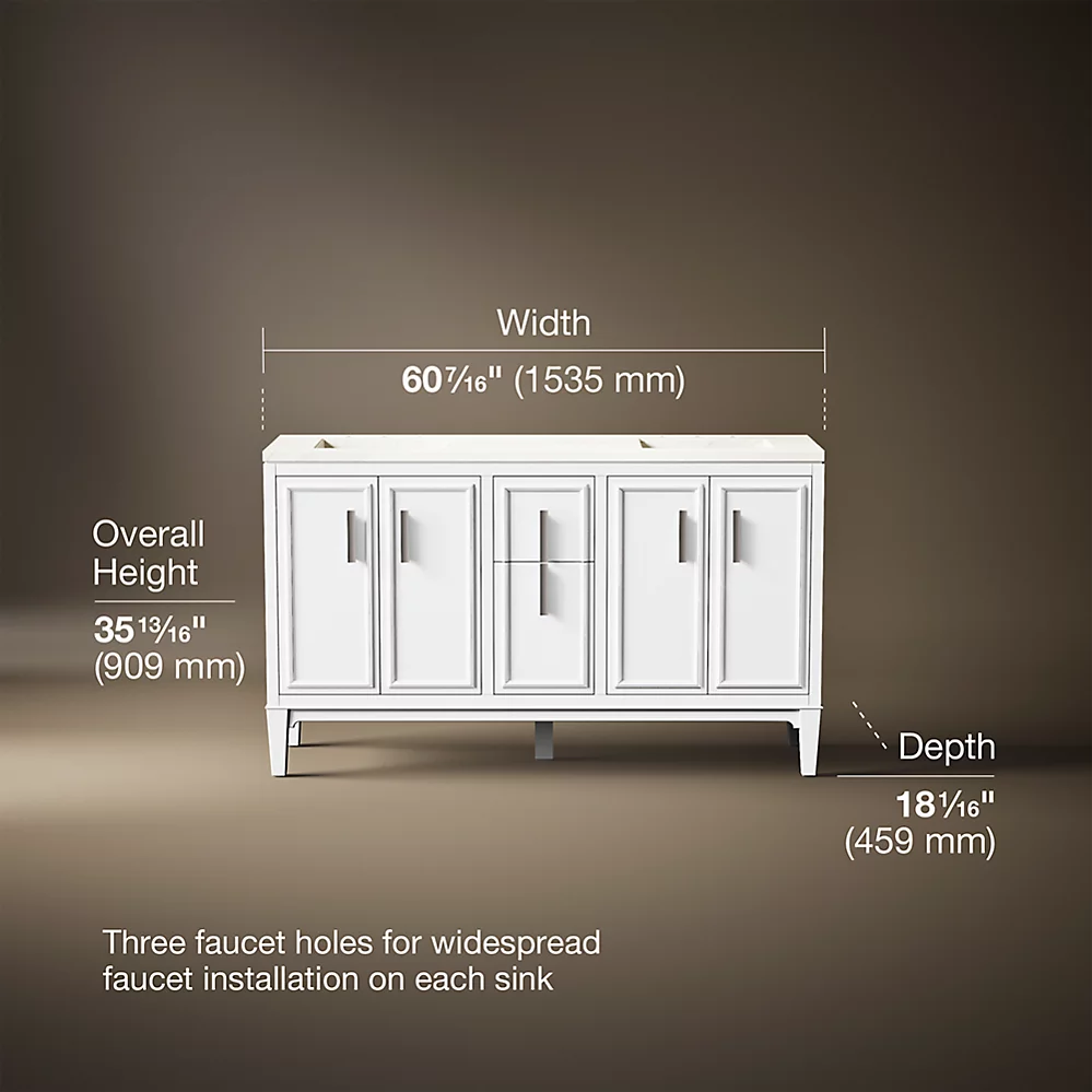 Kohler 33547-ASB-0 Southerk Vanity 60 Inches