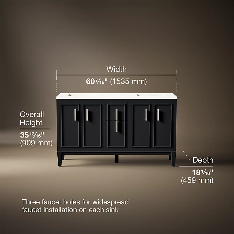 Kohler 33547-ASB-1WX Southerk Vanity 60 Inches