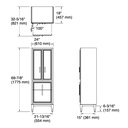 Kohler 33548-ASB-0 Southerk Linen Tower 24 Inches