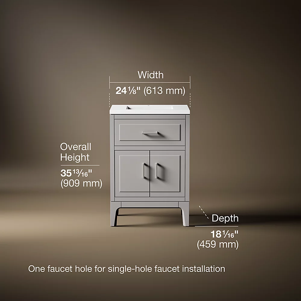 Kohler 33551-ASB-1WT Seer Vanity 24
