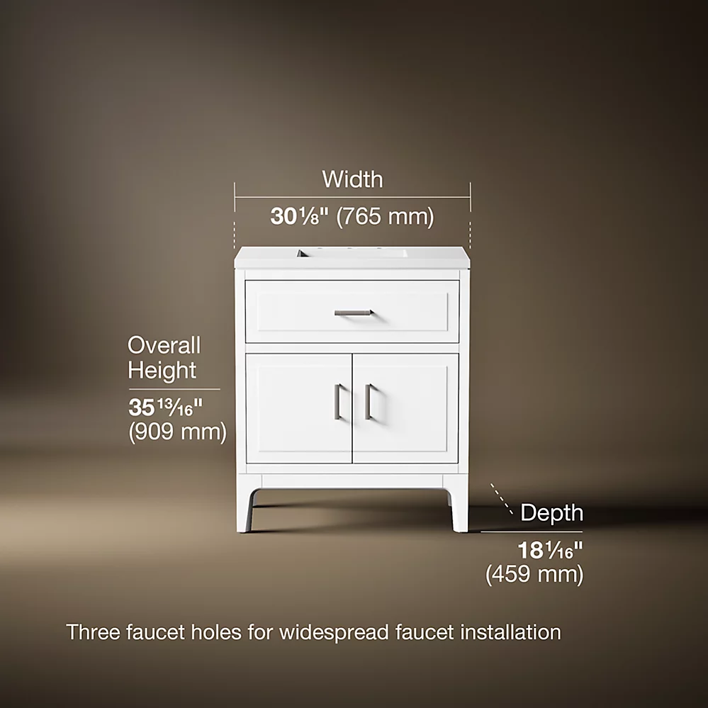 Kohler 33552-ASB-0 Seer Vanity 30