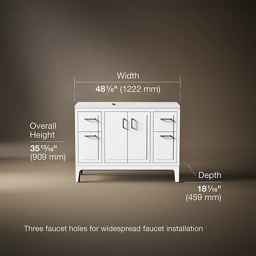 Kohler 33554-ASB-0 Seer Vanity 48 Inches