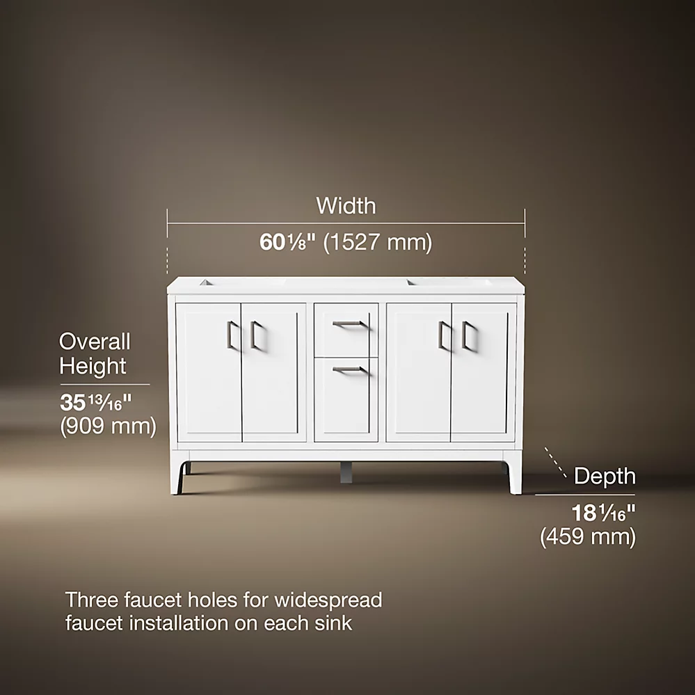 Kohler 33555-ASB-0 Seer Vanity 60 Inches