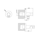 Gessi 39361 Emporio Wall Elbow Built In Water Intake And Hook Chrome 2