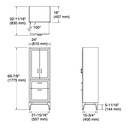 Kohler 33556-ASB-0 Seer Linen Tower 24