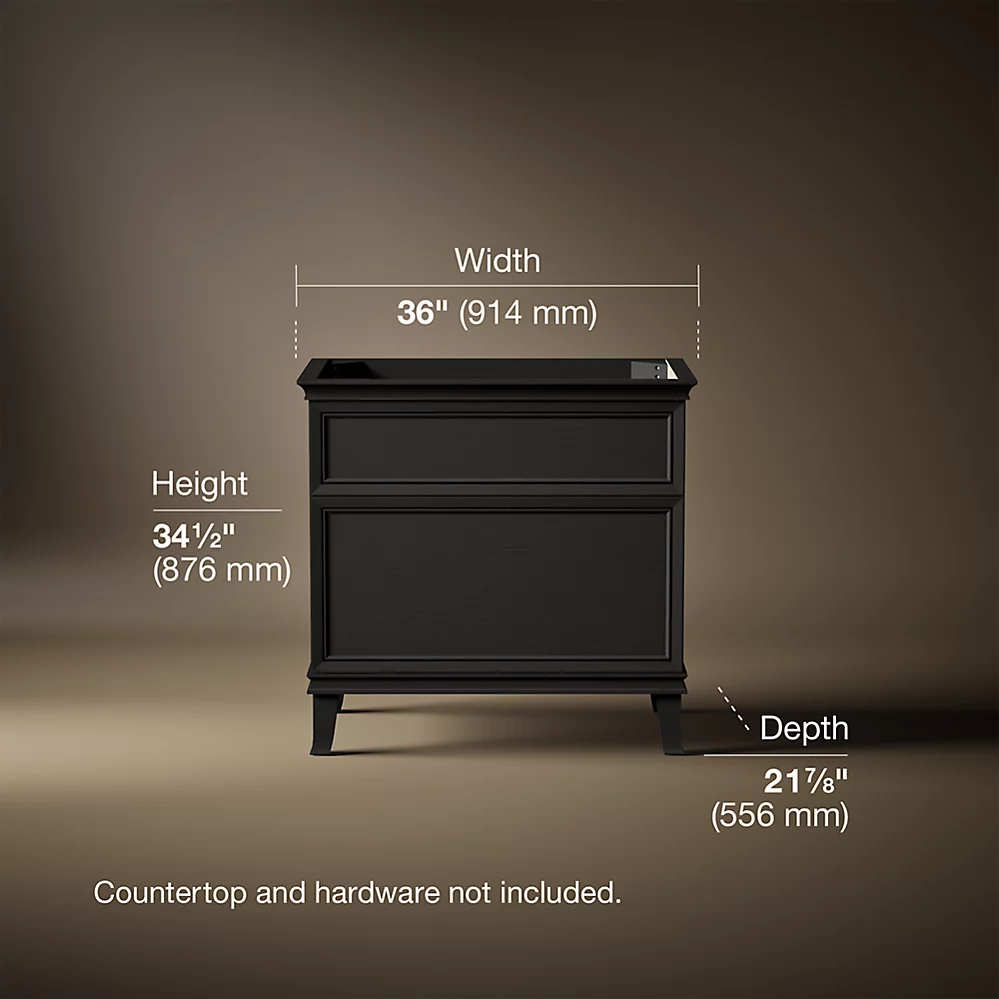 Kohler 33559-BWK Artifacts 36 Vanity