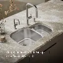 Kohler 3355-NA Undertone Dbl Hi/Lo Ss Sink