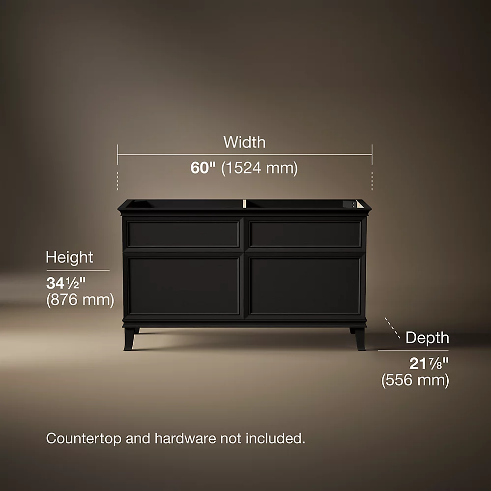 Kohler 33560-BWK Artifacts 60 Vanity