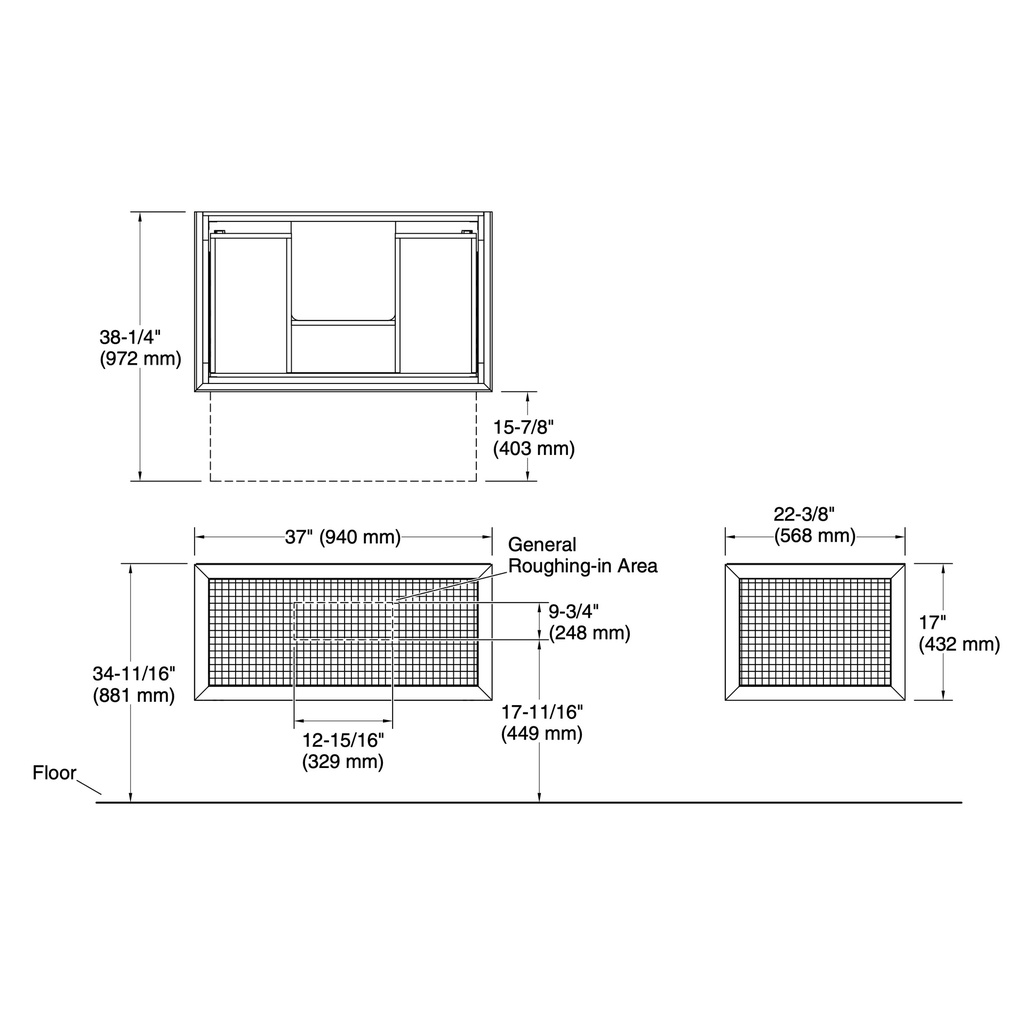 Kohler 33562-GL7 Enivo Vanity 36 Inches