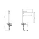 Gessi 39209 Emporio Tall Single Lever Washbasin Mixer Without Pop Up Chrome 2