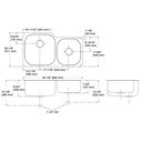 Kohler 3356-NA Undertone Dbl Xl/Med Ss Sink