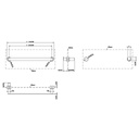 Gessi 38918 Emporio Glass Shower Door Pull Chrome 2