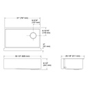 Kohler 33656-PC-NA Strive 33 Apron Front Workstation