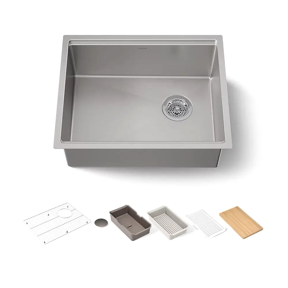 Kohler 33659-PC-NA Strive Single Basin 23 Workstation