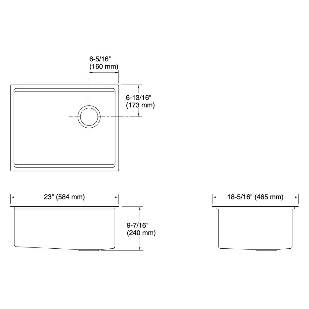 Kohler 33659-PC-NA Strive Single Basin 23 Workstation