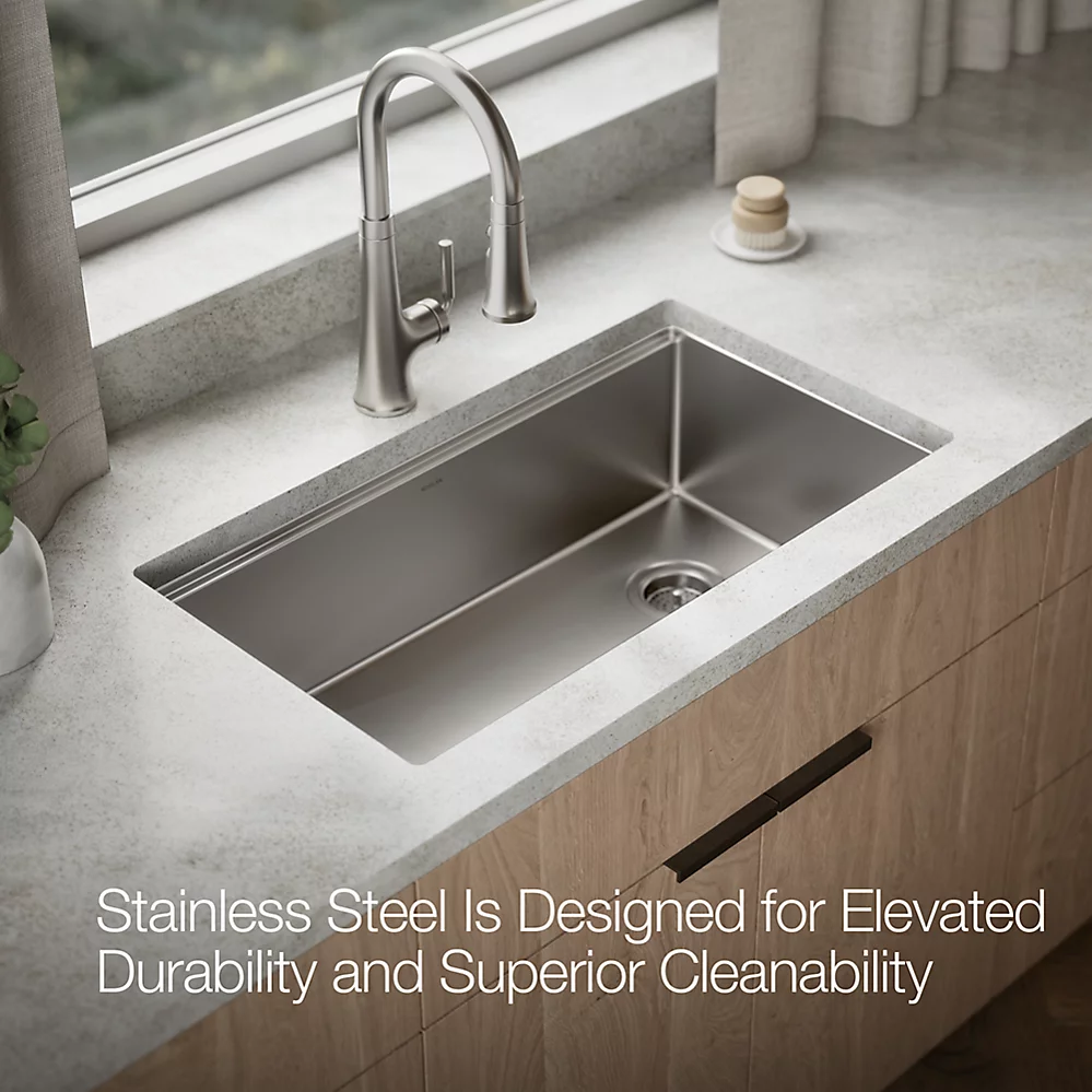Kohler 33662-PC-NA Strive Single Basin 32 Workstation
