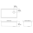 Kohler 33662-PC-NA Strive Single Basin 32 Workstation