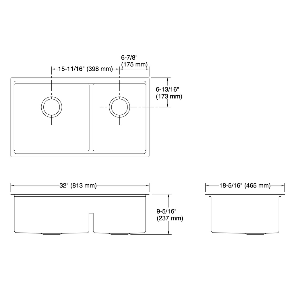 Kohler 33664-PC-NA Strive Offset 32 Workstation