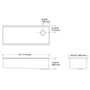 Kohler 33665-PC-NA Strive Single Basin 44 Workstation